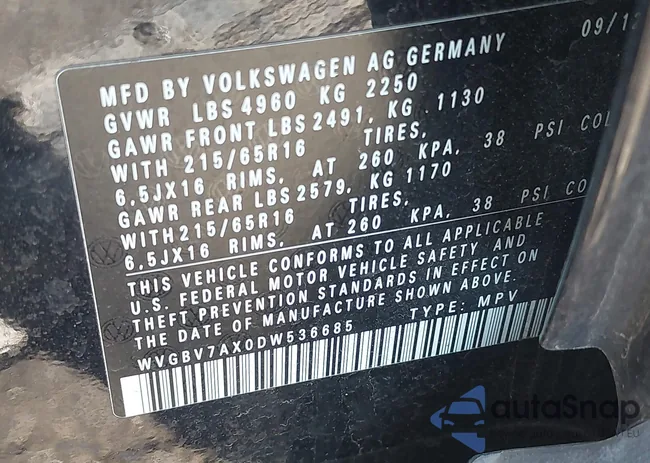 WVGBV7AX0DW536685: 44574790