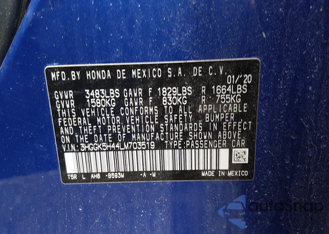 3HGGK5H44LM703519: 44574264