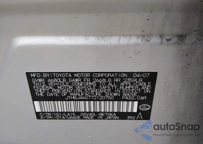 JTHBJ46G772120750: 44575624