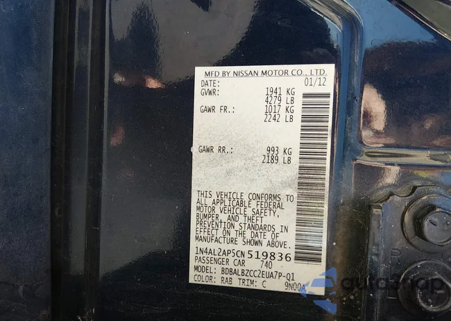 1N4AL2AP5CN519836: 44575123