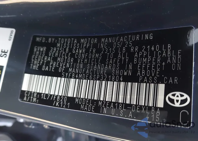 5YFB4MDE6SP321804: 44575362