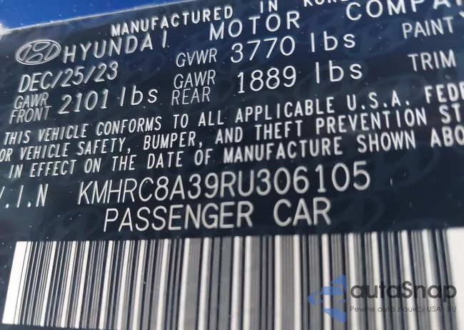 KMHRC8A39RU306105: 44575413