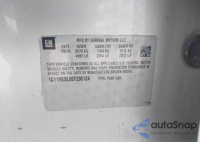 1G11H5SL6EF296124: 44575416