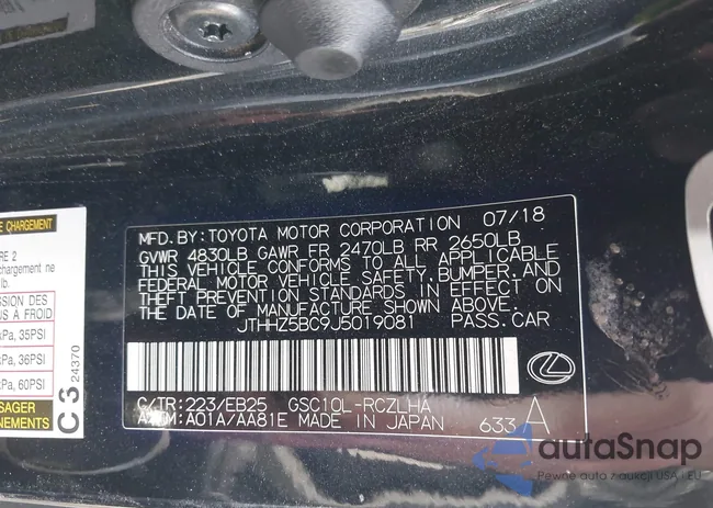 JTHHZ5BC9J5019081: 44576787