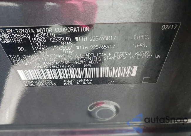 JTMWFREV4HJ147929: 44576203