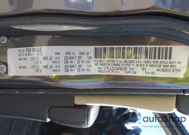 1C4PJLCS1FW782180: 44576363