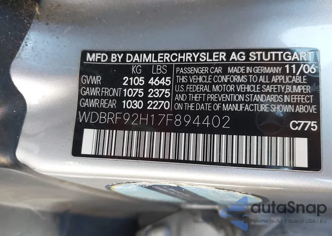 WDBRF92H17F894402: 44576433