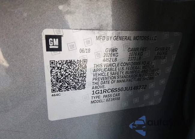 1G1RC6S50JU149232: 44577521