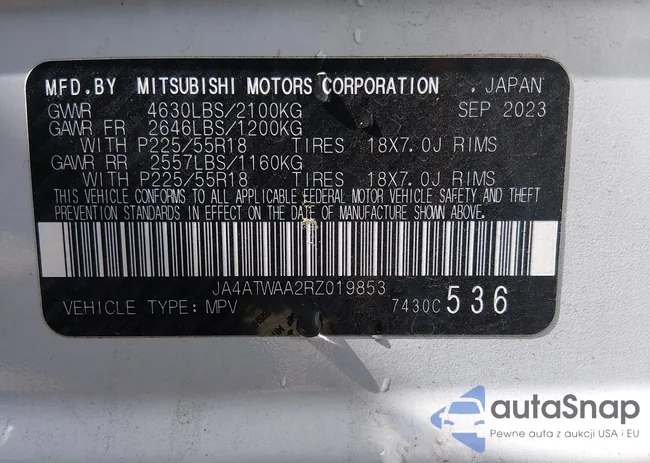 JA4ATWAA2RZ019853: 44577849