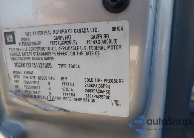 2GCEK13T151131056: 44578029