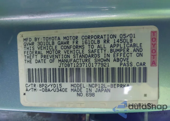 JTDBT123710177921: 44577139