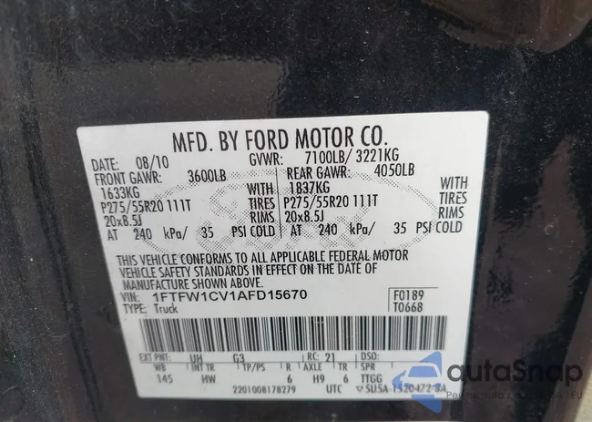 1FTFW1CV1AFD15670: 44577222