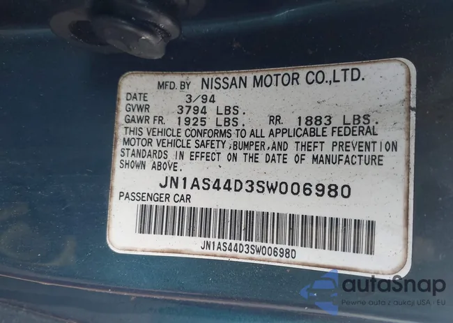 JN1AS44D3SW006980: 44577254