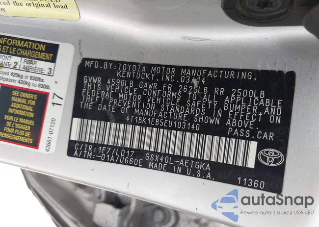 4T1BK1EB5EU103140: 44577266