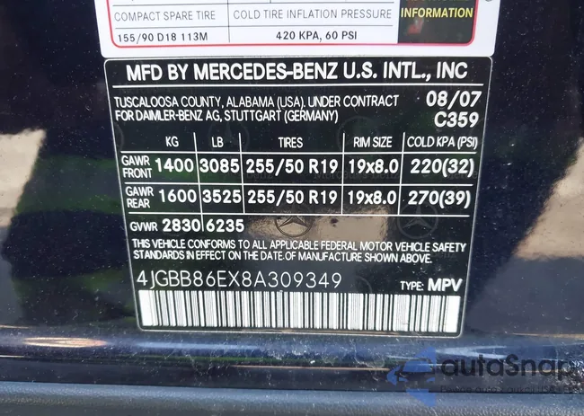 4JGBB86EX8A309349: 44577513