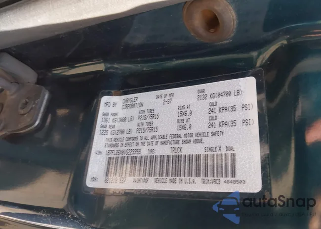 1B7FL26X0VS223359: 44578676