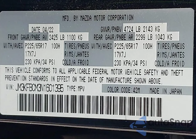 JM3KFBCM3N1601395: 44578794