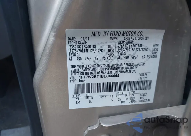 1FT7W2BT1BEC66665: 44578861