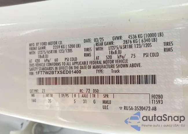 1FT7W2BTXSED01400: 44578896