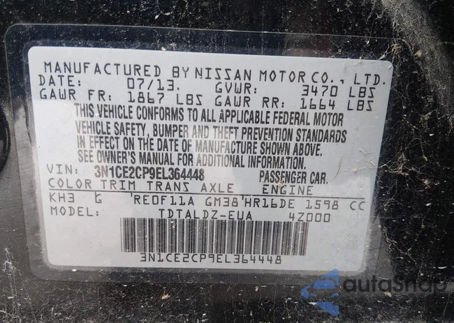 3N1CE2CP9EL364448: 44579056