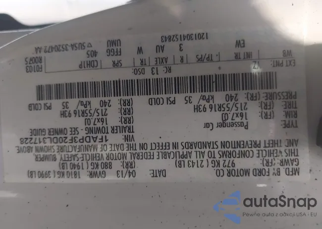 1FADP3F20DL317228: 44578161