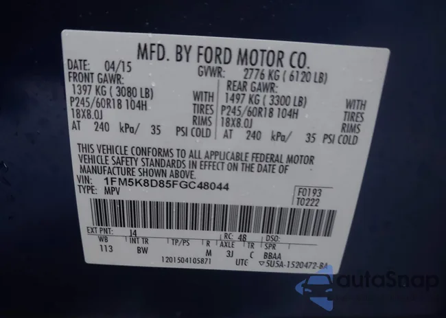 1FM5K8D85FGC48044: 44578317