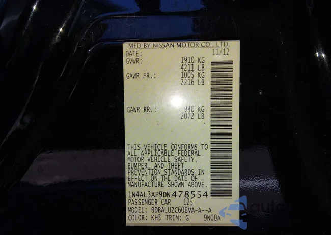 1N4AL3AP9DN478554: 44579630