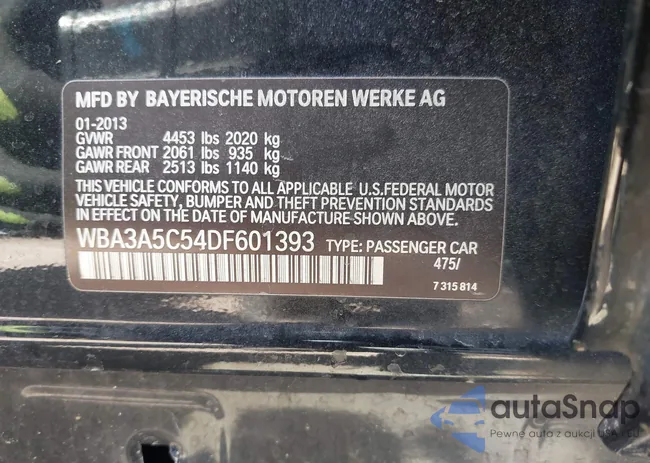 WBA3A5C54DF601393: 44579859