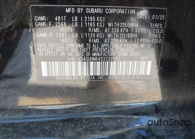 4S4GUHM64S3720883: 44580027