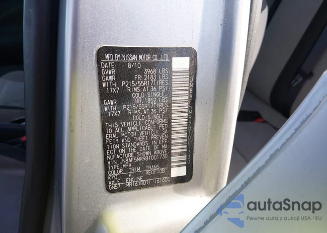 JN8AF5MR9BT001730: 44580070