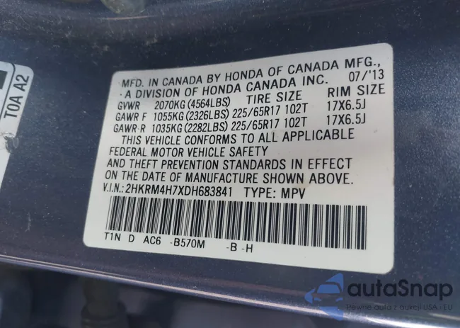 2HKRM4H7XDH683841: 44580108