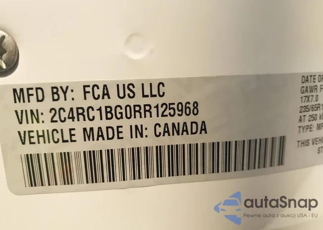 2C4RC1BG0RR125968: 44579217