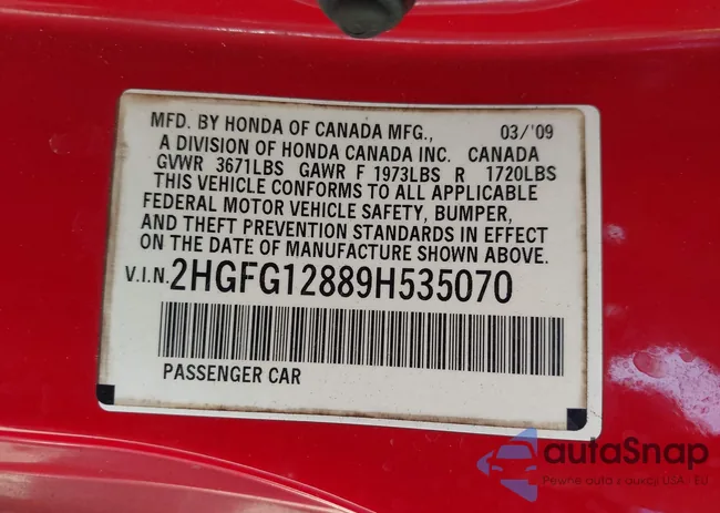 2HGFG12889H535070: 44580555