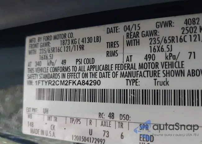 1FTYR2CM2FKA84290: 44580856