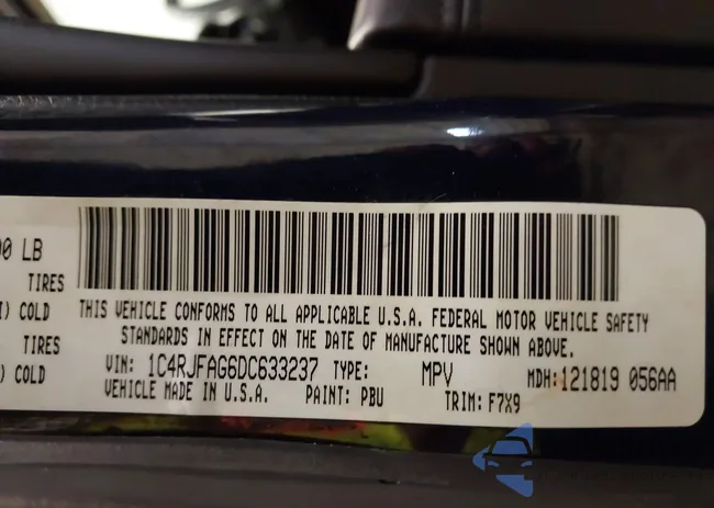 1C4RJFAG6DC633237: 44581950