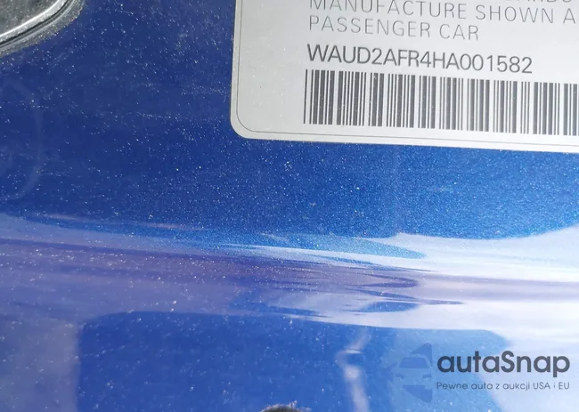 WAUD2AFR4HA001582: 44582058