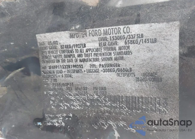 3FAFP11332R199252: 44582849