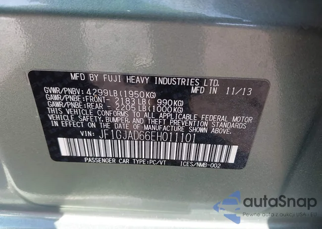 JF1GJAD66EH011101: 44582120