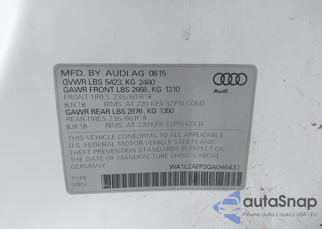 WA1L2AFP2GA046431: 44582180