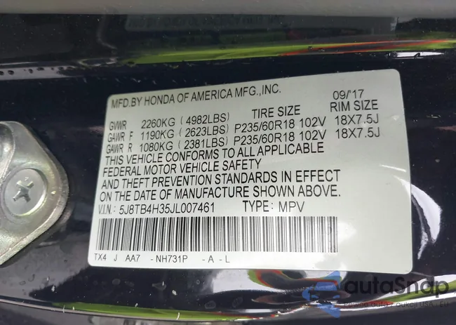 5J8TB4H35JL007461: 44582452