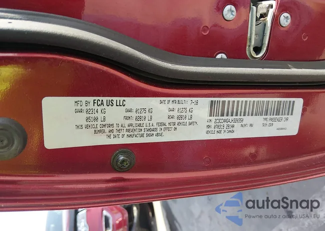 2C3CCAAG4JH320350: 44583542