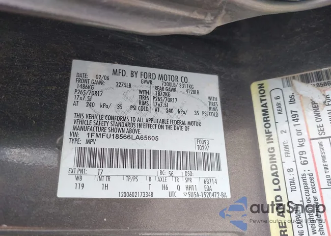 1FMFU18566LA65605: 44583734