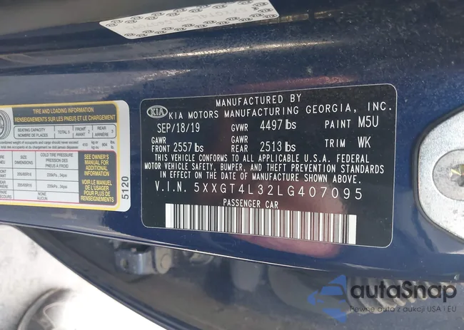 5XXGT4L32LG407095: 44583125