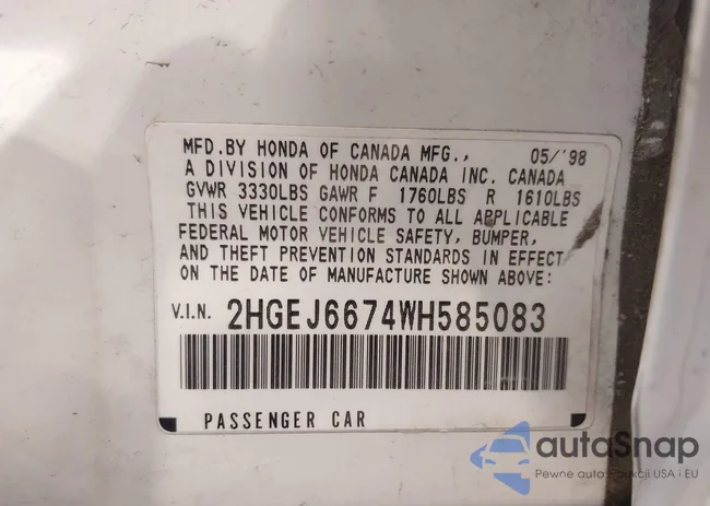 2HGEJ6674WH585083: 44583279