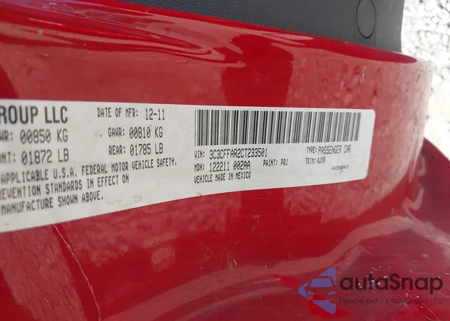 3C3CFFAR2CT233501: 44583305