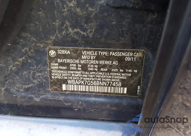 WBAPK7G56BNN77458: 44583338