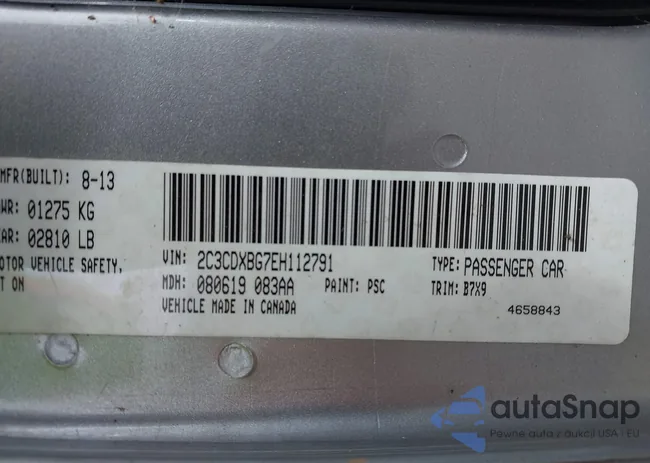 2C3CDXBG7EH112791: 44584580