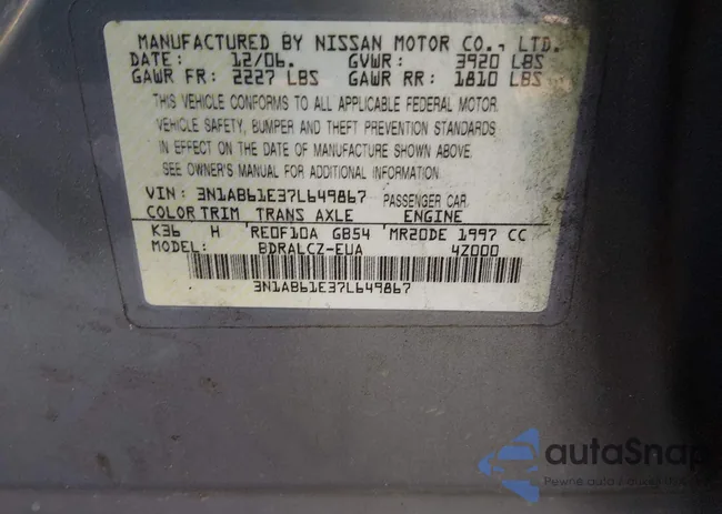 3N1AB61E37L649867: 44584618