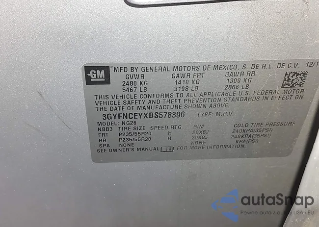 3GYFNCEYXBS578396: 44584709