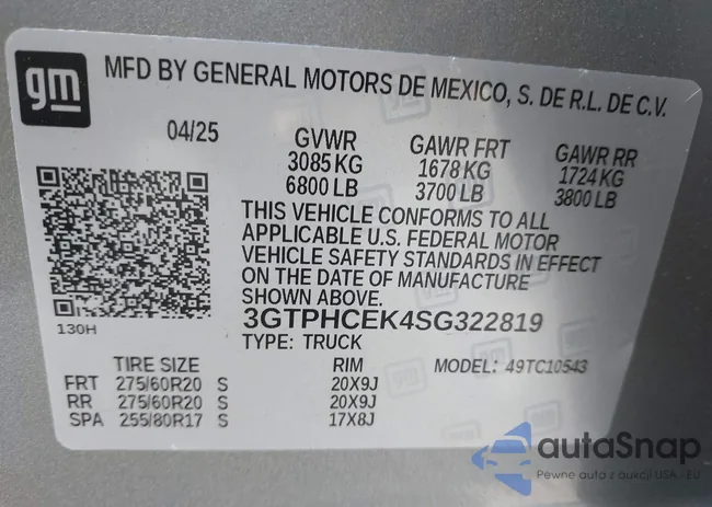 3GTPHCEK4SG322819: 44584853